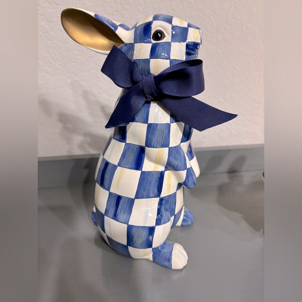 Mackenzie Childs Royal Check bunny